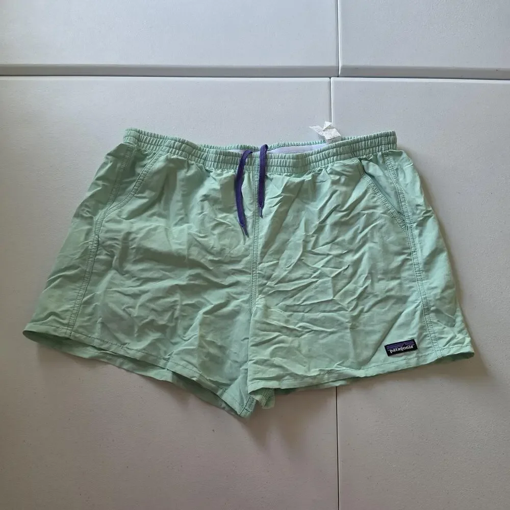 Patagonia Baggies Shorts Mens XL Green Swim Trunks Quick Dry Drawstring